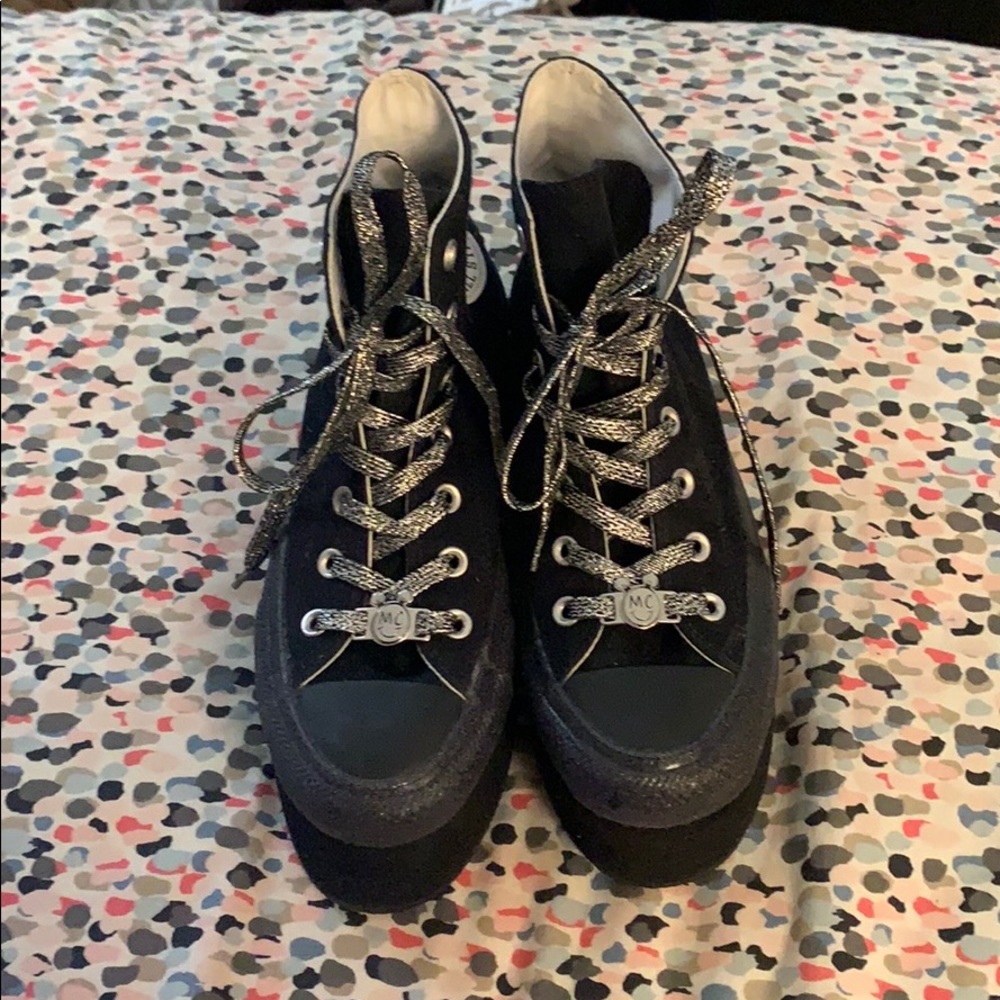 Converse Miley Cyrus Collab Black Platform Shoes